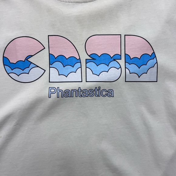 Casablanca Phantastica Graphic T-Shirt Cream Short Sleeve Tee Size Small - Picture 2 of 7